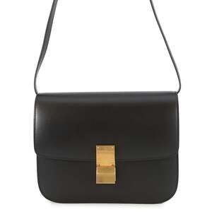 Celine Classic Box Medium Shoulder Bag 164173DLS CELINE Black